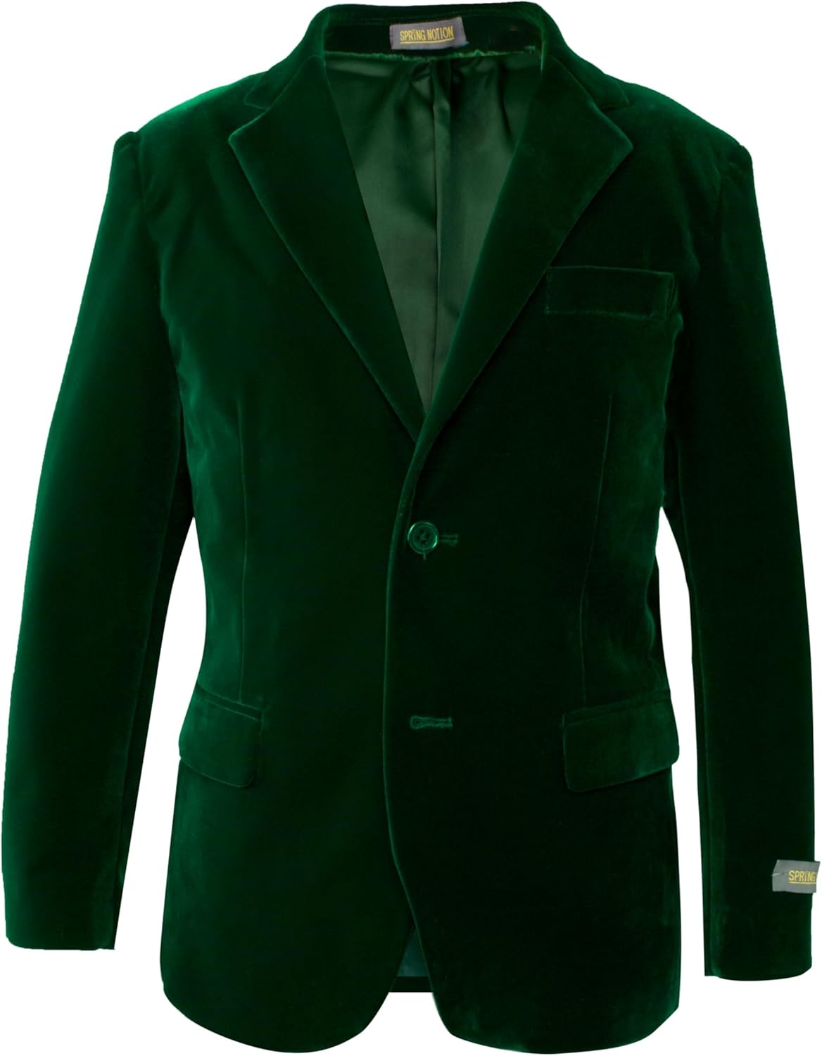 Spring Notion Big Boys' Velvet Blazer for Stylish Occasions