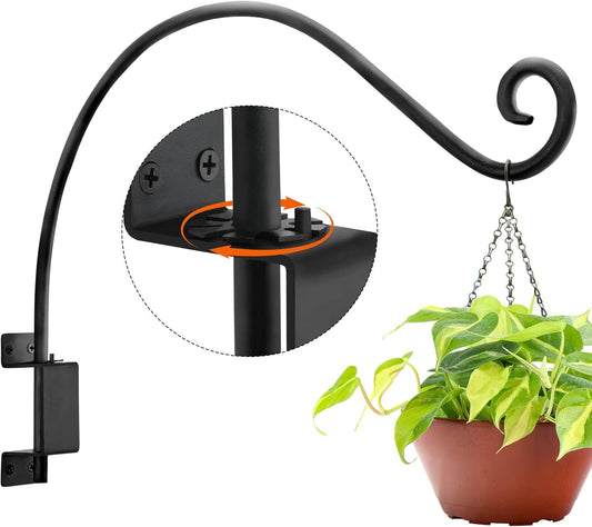 Swivel Hanging Plant Bracket for Outdoor Use - 22Inch Hook