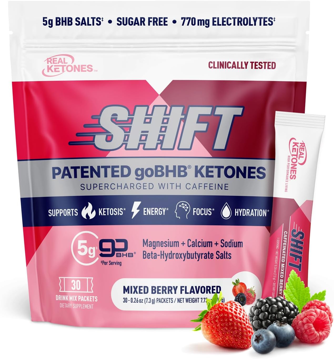 Real Ketones BHB Exogenous Ketones Drink Mix for Rapid Ketosis
