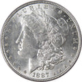 1887 Morgan Dollar AU About Uncirculated 90% Silver Coin Collectible