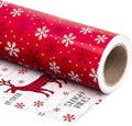 30 Inch Jumbo Reversible Christmas Wrapping Paper for Gifts