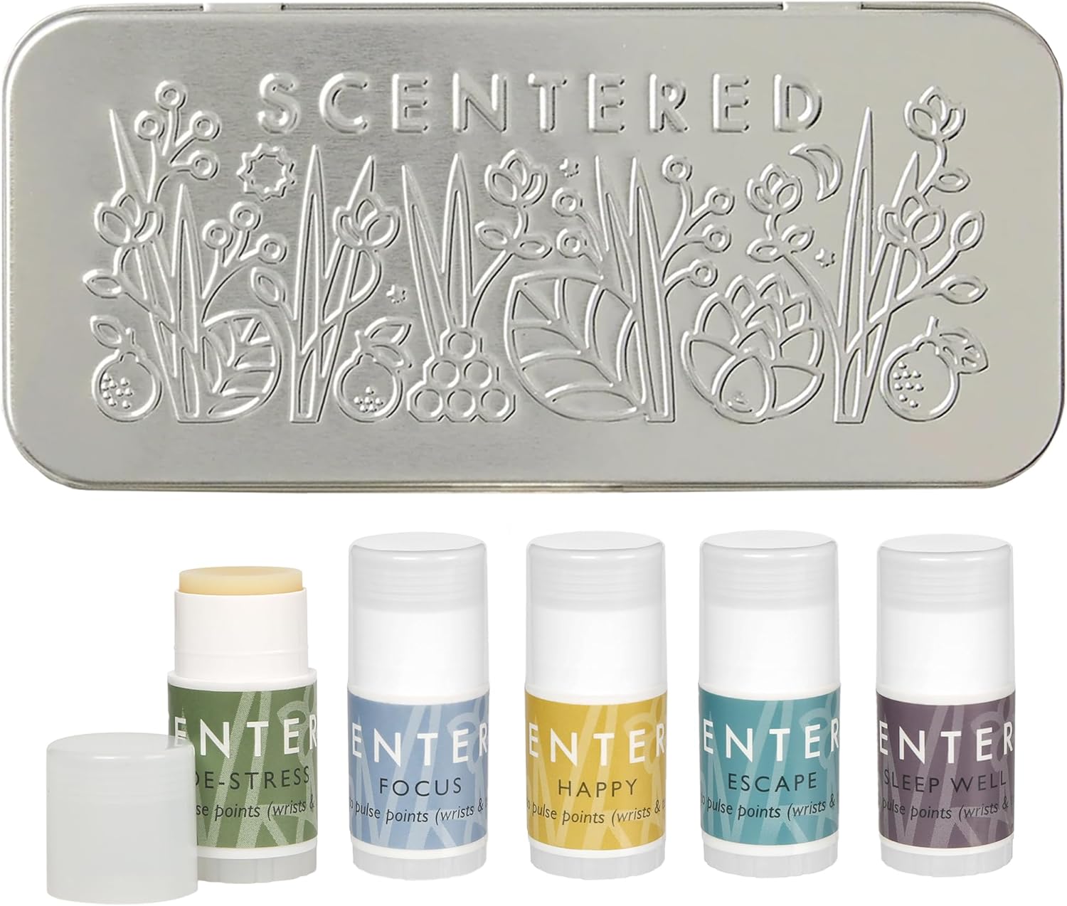 Scentered Aromatherapy Gift Set - Mini Roll On Essential Oil Balms