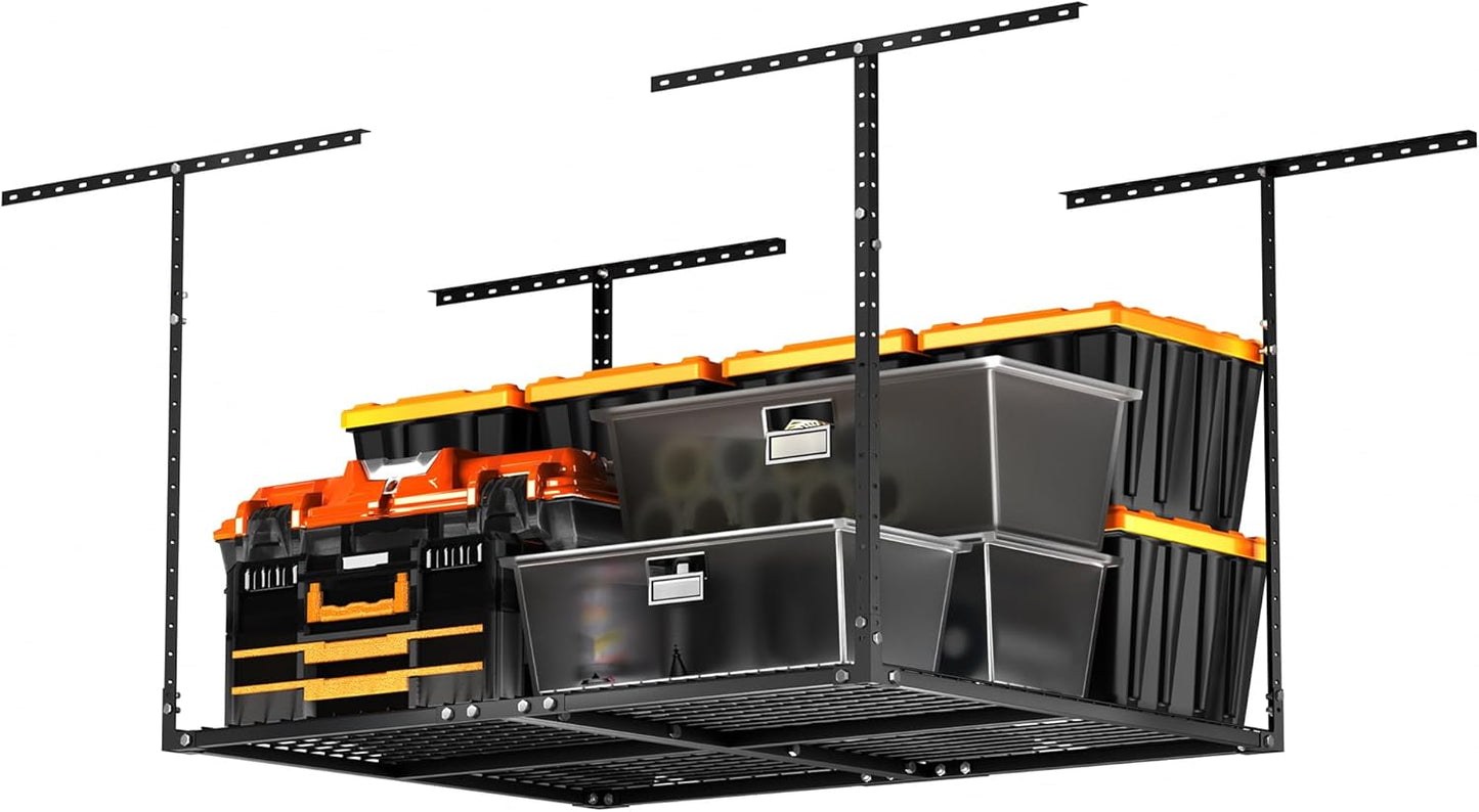 3 x 4FT Overhead Garage Storage Rack for Heavy Duty Organization