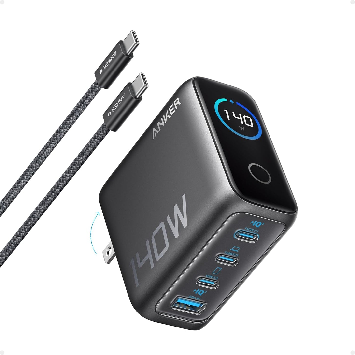Anker 140W GaN Charger: Fast Multi-Device Charging