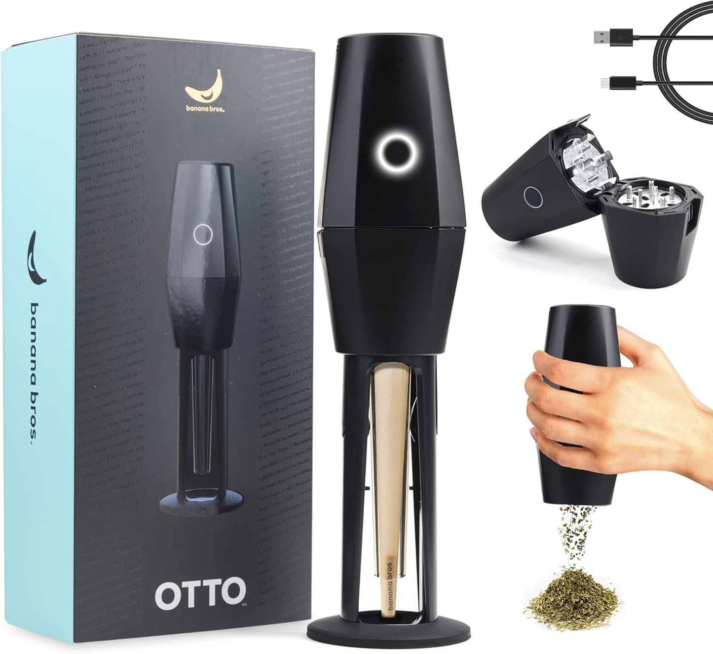 Banana Bros OTTO Electric Smart Spice Grinder for Herbs