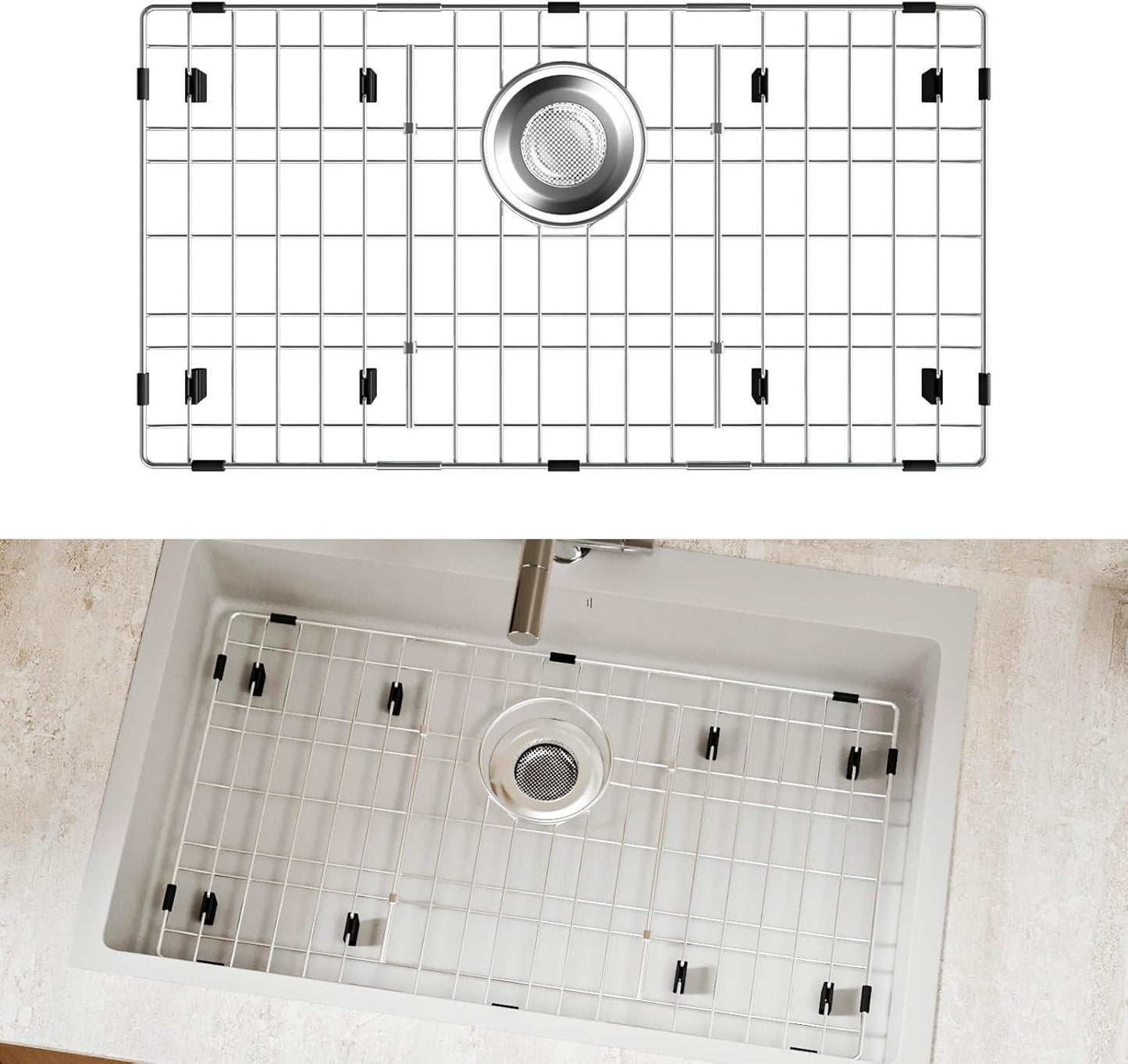 Stainless Steel Sink Grid for Kitchen Sink Protection and Style