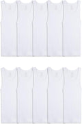 Fruit of the Loom Boys Eversoft Cotton Tank Undershirts - Soft Fit