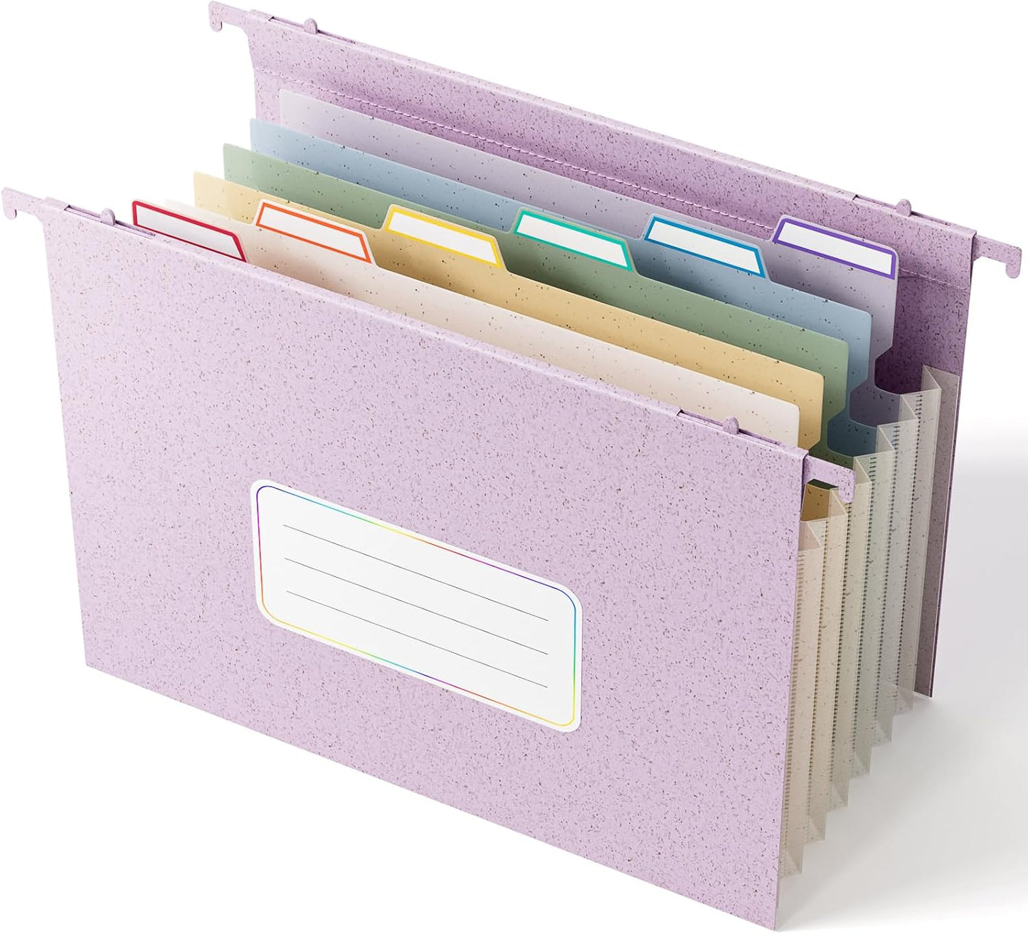 EcoStash Lavender Purple File Organizer - Large Capacity, BPA Free