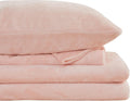Viviland Plush Micro Fleece Full Bed Sheet Set - Extra Warm Pink