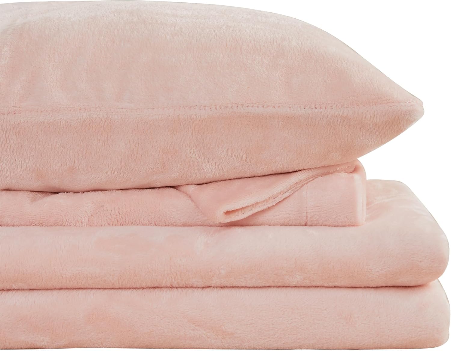 Viviland Plush Micro Fleece Full Bed Sheet Set for Cozy Comfort