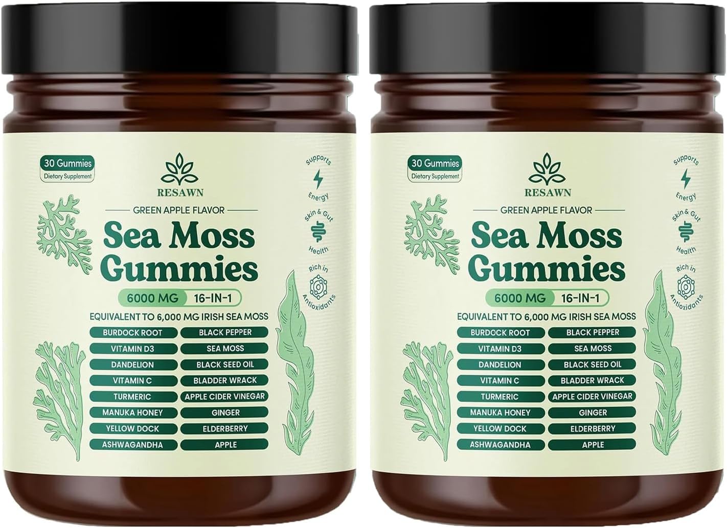 Sea Moss 16-in-1 Gummies for Immune Support and Gut Health