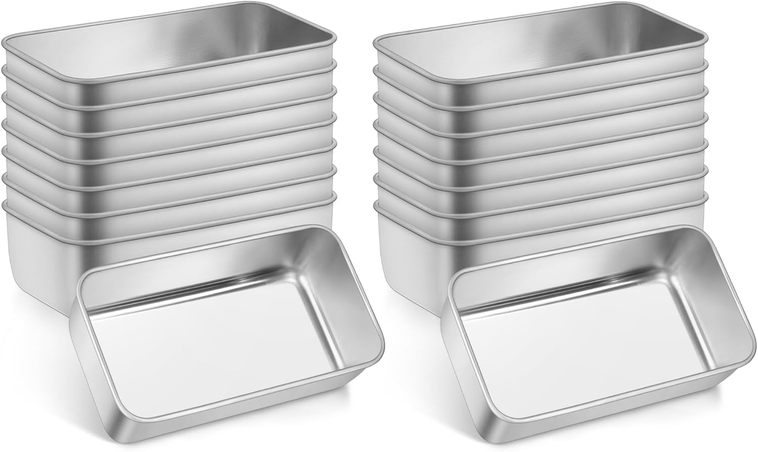 Leonyo 16 Pack Loaf Pans for Baking Bread, 9IN x 5IN Set