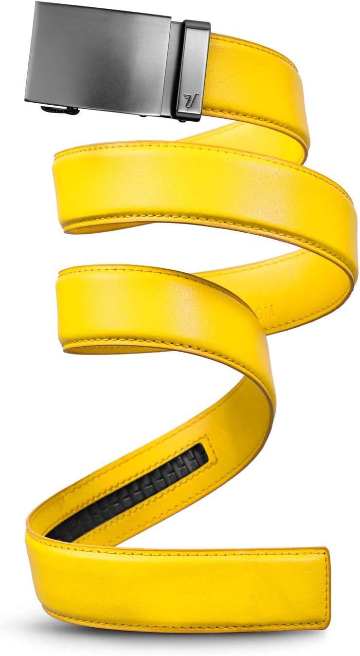 Mission Belt Men's Leather Ratchet Belt for Perfect Fit Every Time
