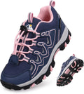 Boys Waterproof Trail Sneakers with Bungee Lacing - Slip Resistant