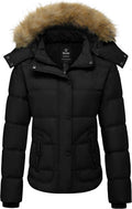 wantdo Women's Hooded Quilted Puffer Jacket - Warm Waterproof