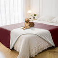 Waterproof Blanket for Bed Protection - Reversible Soft Pet Throw