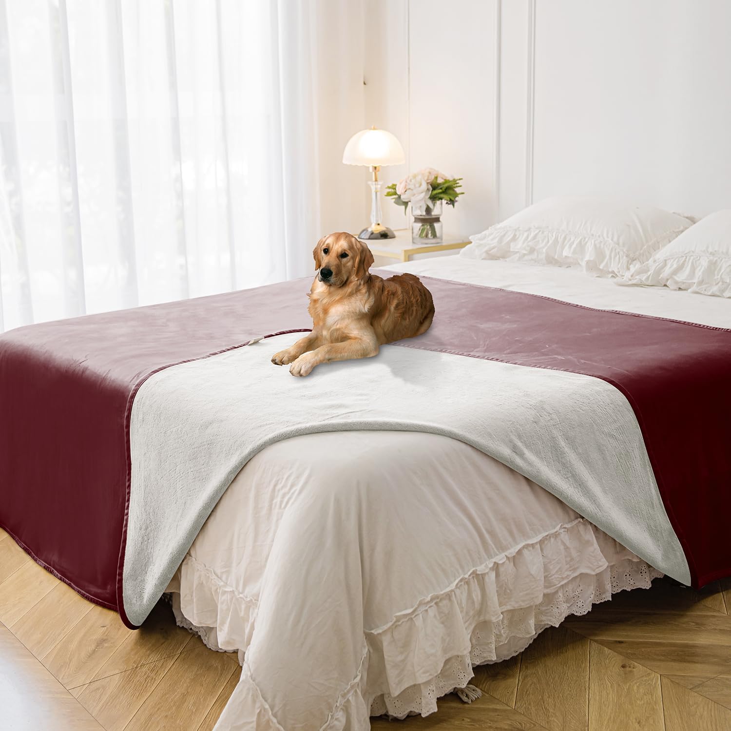 Waterproof Blanket for Bed Protection, Soft Pet Throw Cover