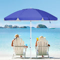 MEWAY 6.5ft Beach Umbrella with Tilt Mechanism - UPF 50+ Sunshade