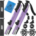 Trekking Poles Walking Sticks Adjustable Collapsible 2 Pack