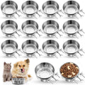 Stainless Steel Dog Crate Bowls with Clamp Holder for Pets