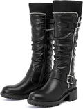 Women's Knee High Slouchy Boots Low Heel Comfort - Stylish Fit