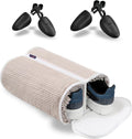 Adjustable Dual Shoe Bag: Fluffy Chenille Fiber, Wrap-around Cleaning