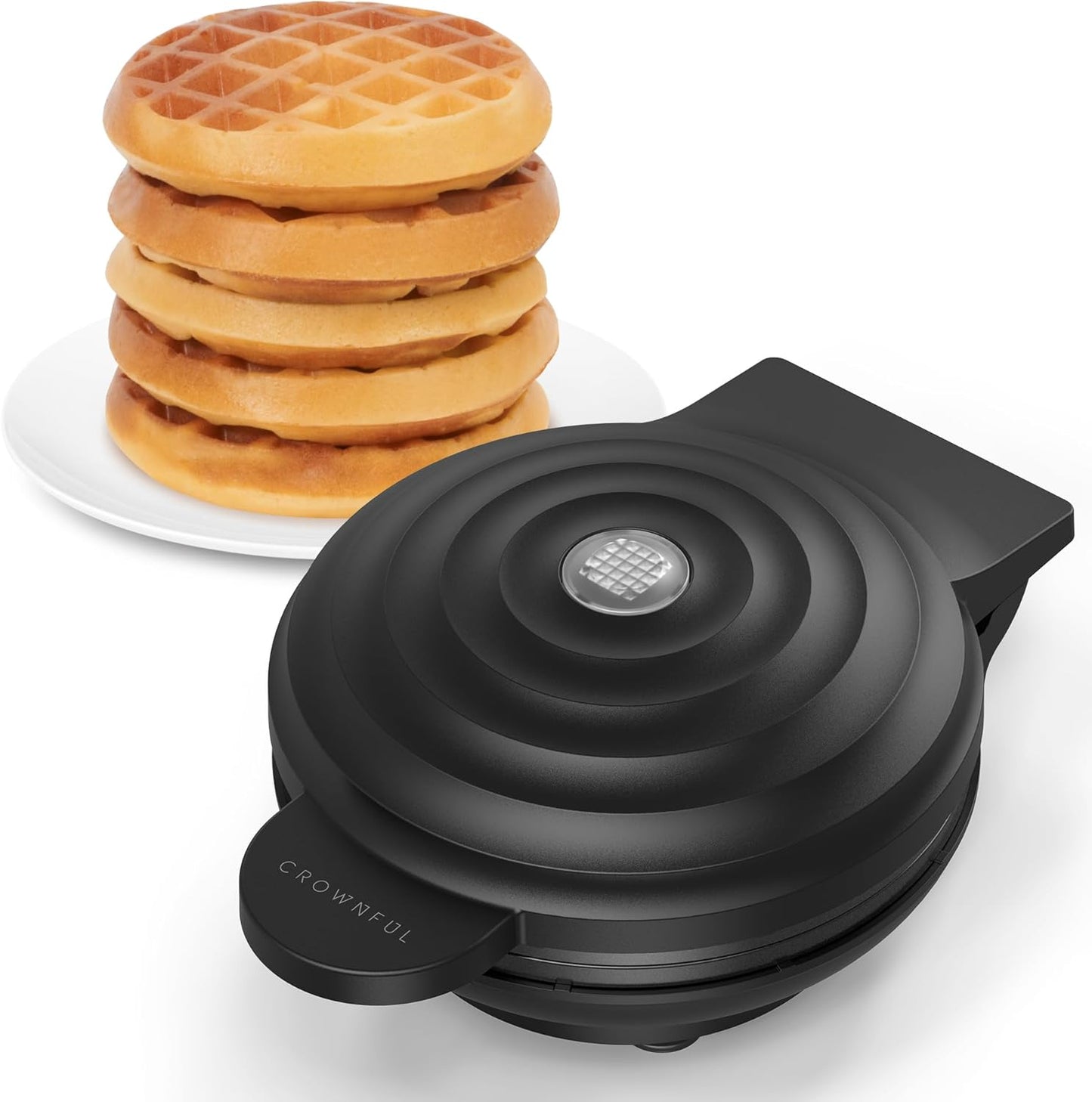 Crownful Mini Waffle Maker: Compact & Easy Clean