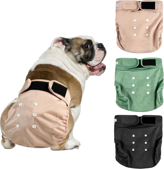 Langsprit Washable Dog Diapers XL - Leakproof & Stylish