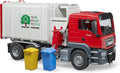 Bruder Toys 03761 Man TGS Side Loading Garbage Truck - Durable