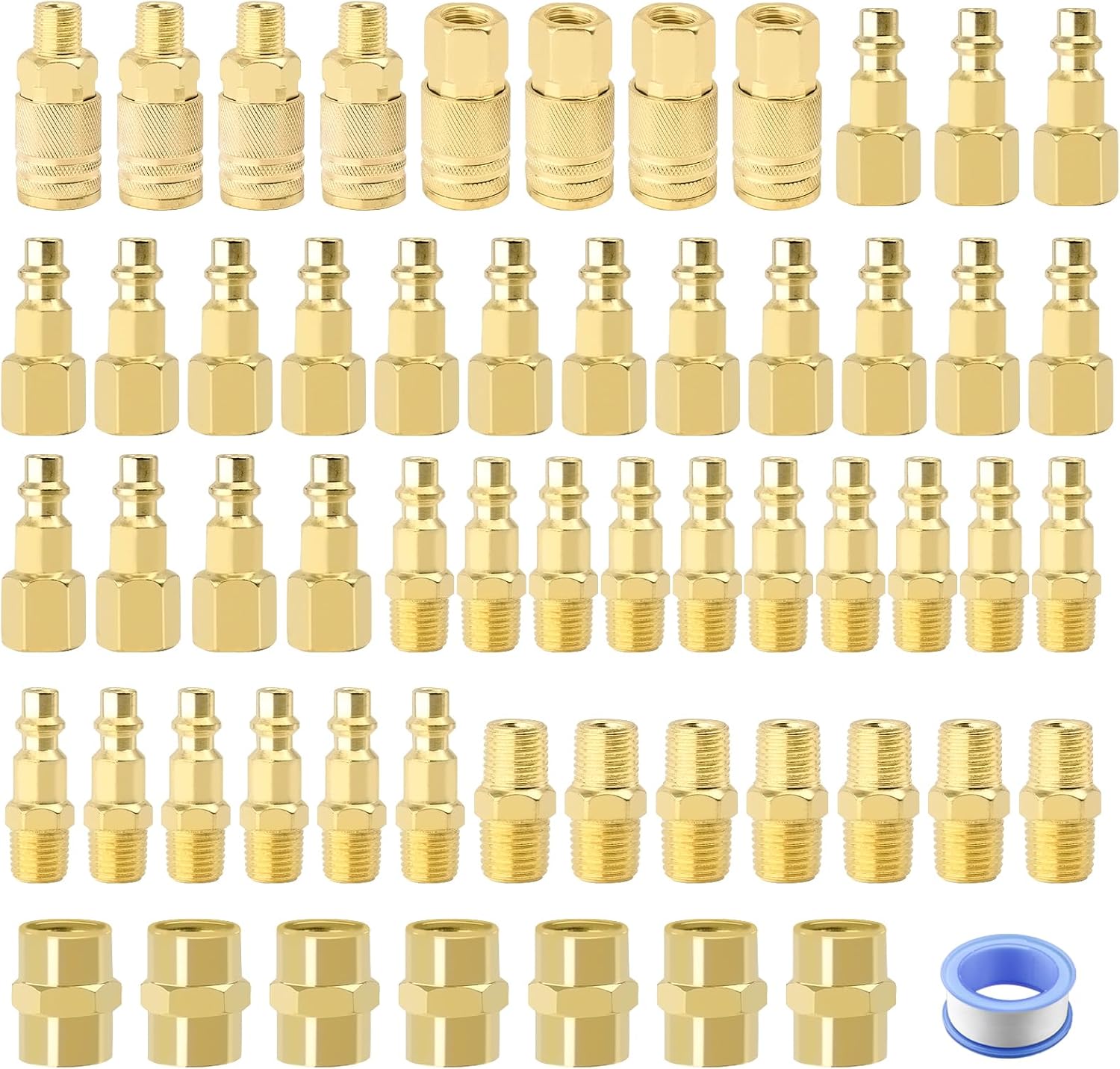 ANRIWT 55-Pc Air Tool Fittings Kit - Quick Connect for Effortless Tasks