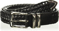 Perry Ellis Men's Portfolio Braided Leather Belt - Classic Durable