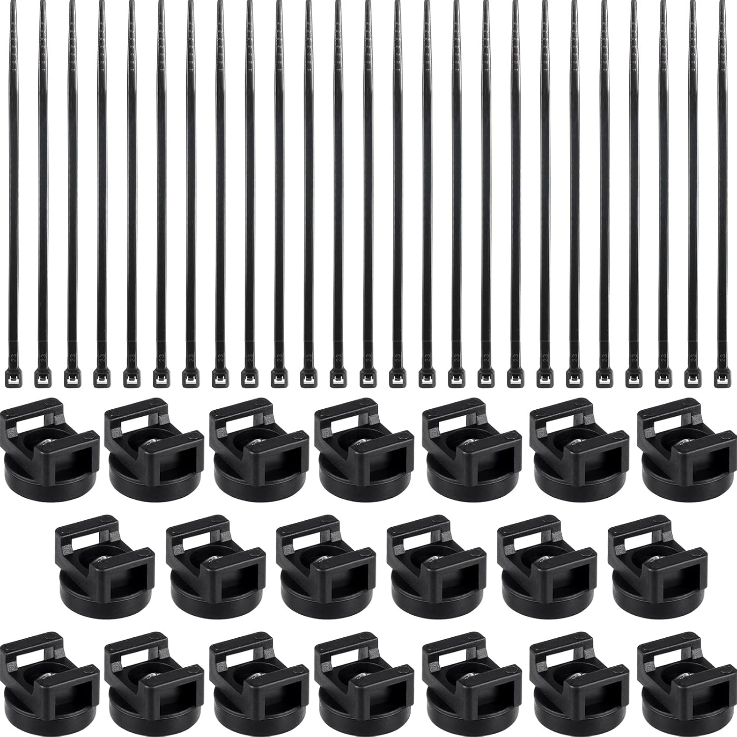 Yookeer Magnetic Zip Tie Mounts for Effective Cable Management