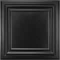 Art3d PVC Ceiling Tiles 2ftx2ft Black 48-Pack - Lightweight, Paintable