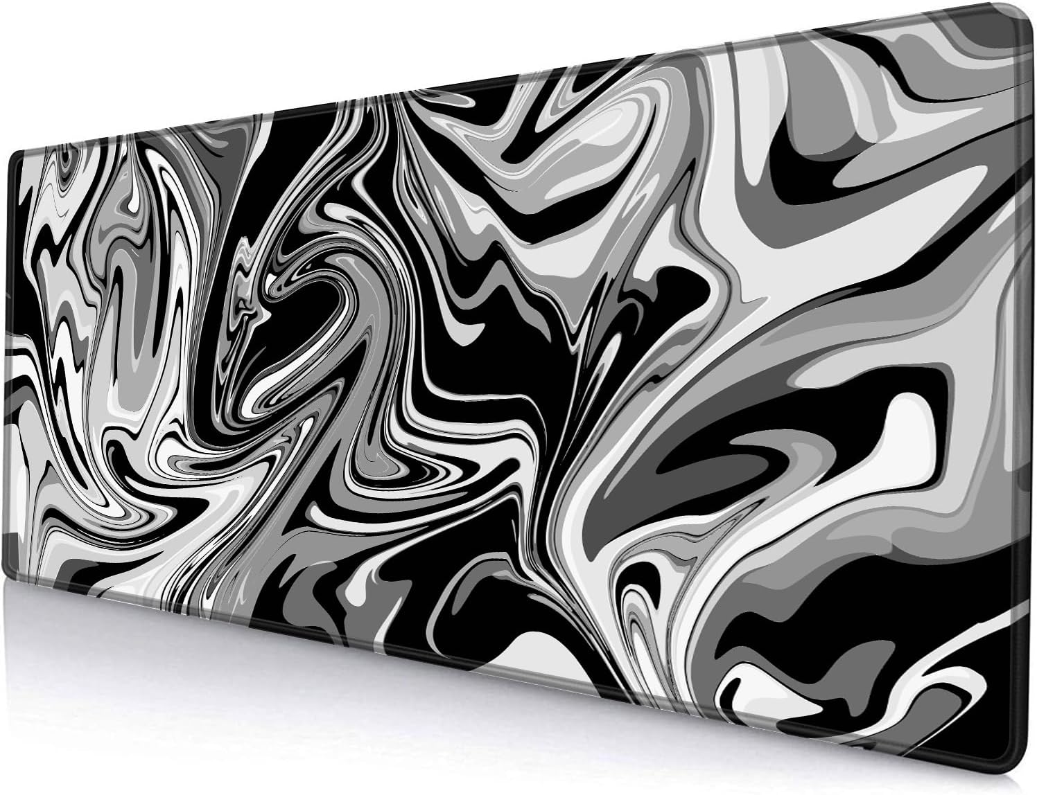 Armanza Extra Large Gaming Mouse Pad | XL Non-Slip Desk Mat | Black Marble Design