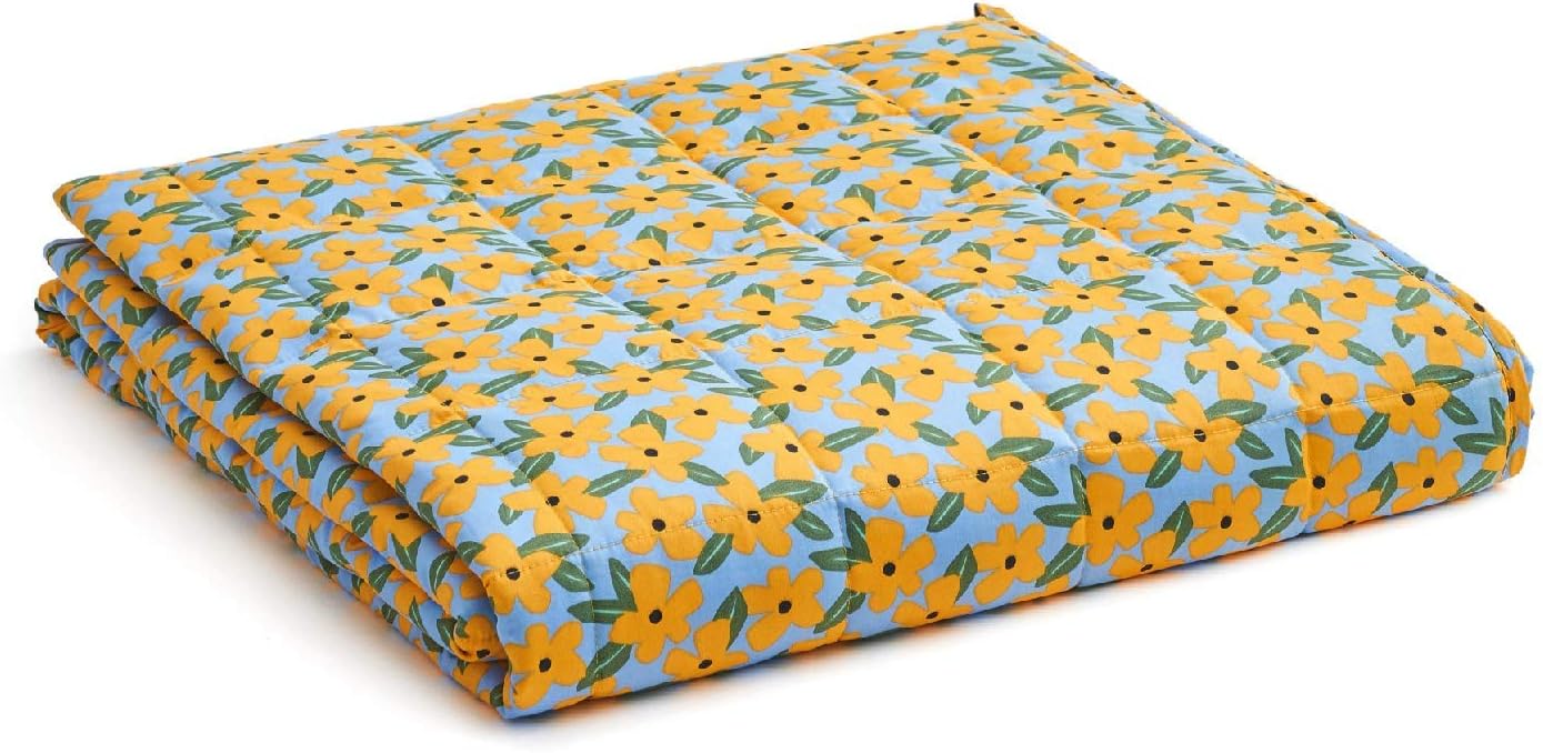 YnM Weighted Blanket for Calming Sleep with Premium Glass Beads