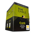 Cat6 Riser Cable 1000ft Yellow - High Performance 23 AWG Solid Copper