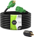 RVMATE 30 Amp Generator Cord 4 Prong 75 ft - Heavy Duty Extension