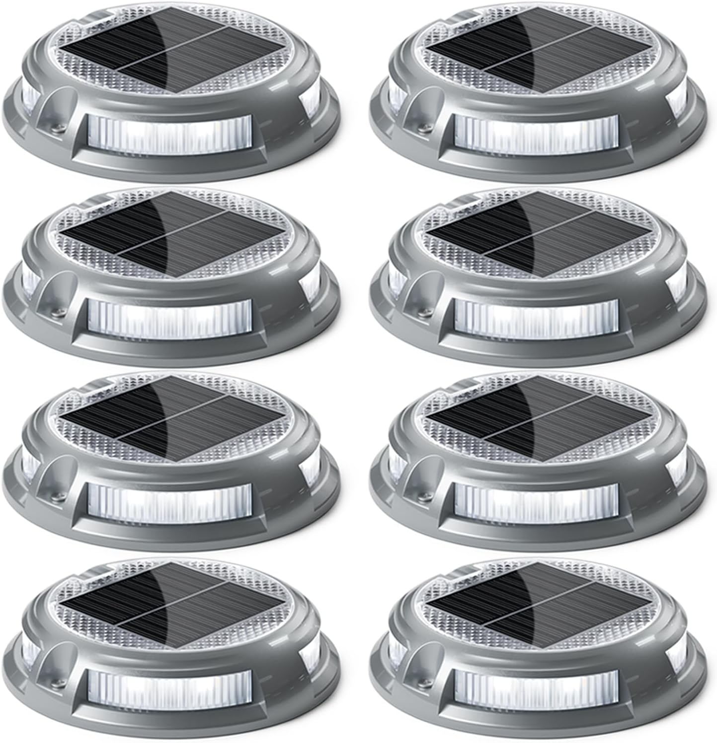 SIEDiNLAR Solar Driveway Lights Outdoor 16 LEDs 9 Modes RGB
