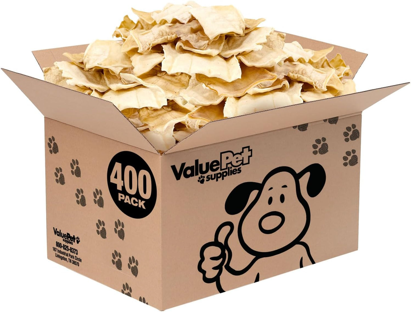 ValueBull Rawhide Chips - Natural, Long Lasting Dog Chews