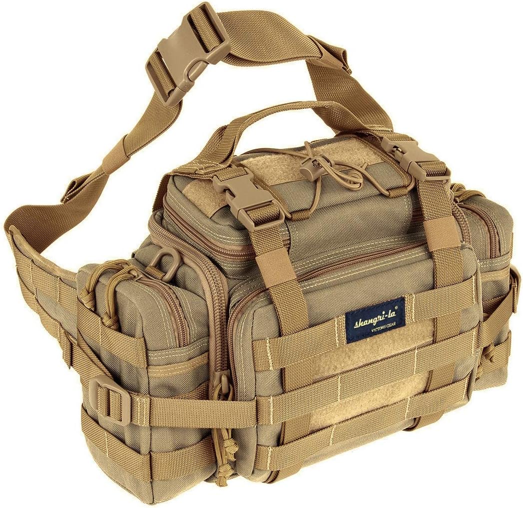Tactical Range Bag Outdoor Sling Backpack for Hiking and More