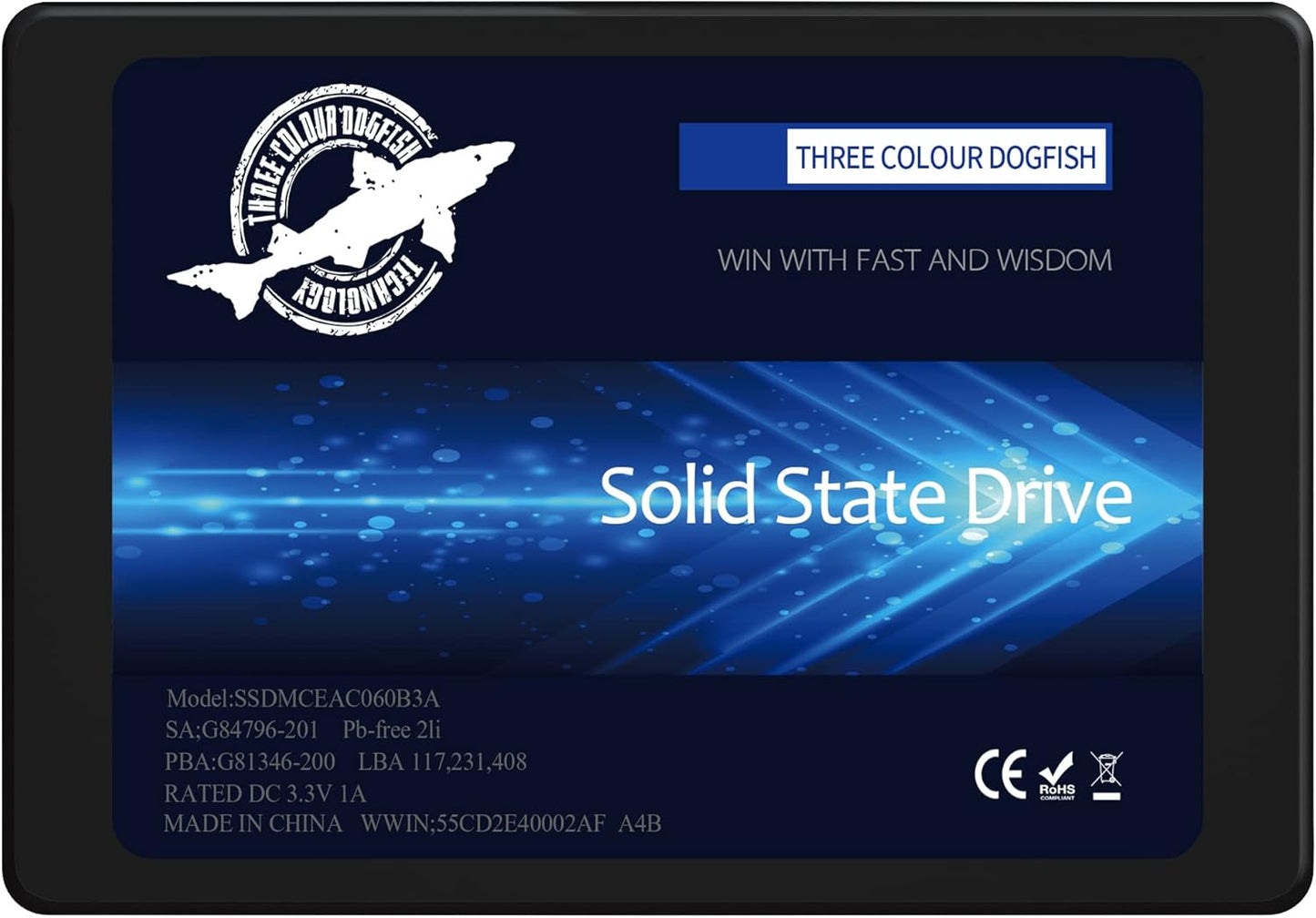 Dogfish 1TB Internal SSD SATA 2.5in High Performance Drive