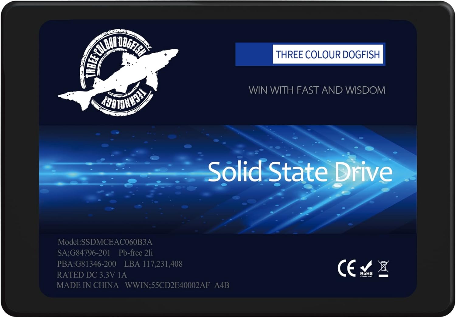 Dogfish 1TB Internal SSD SATA 2.5in High Performance Drive