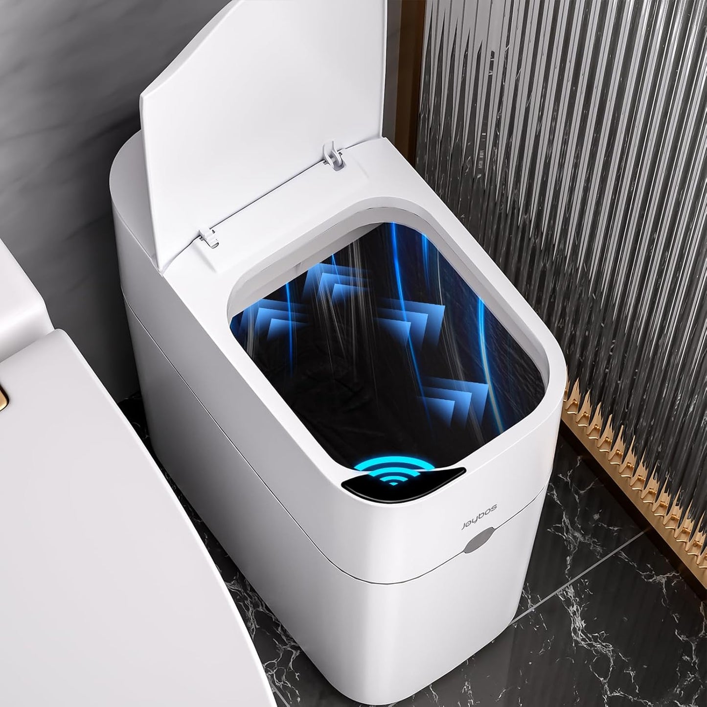 JOYBOS Motion Sensor Bathroom Trash Can with Automatic Lid