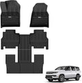 3W Floor Mats Fit for Jeep Grand Wagoneer L 8 Seat - All Weather