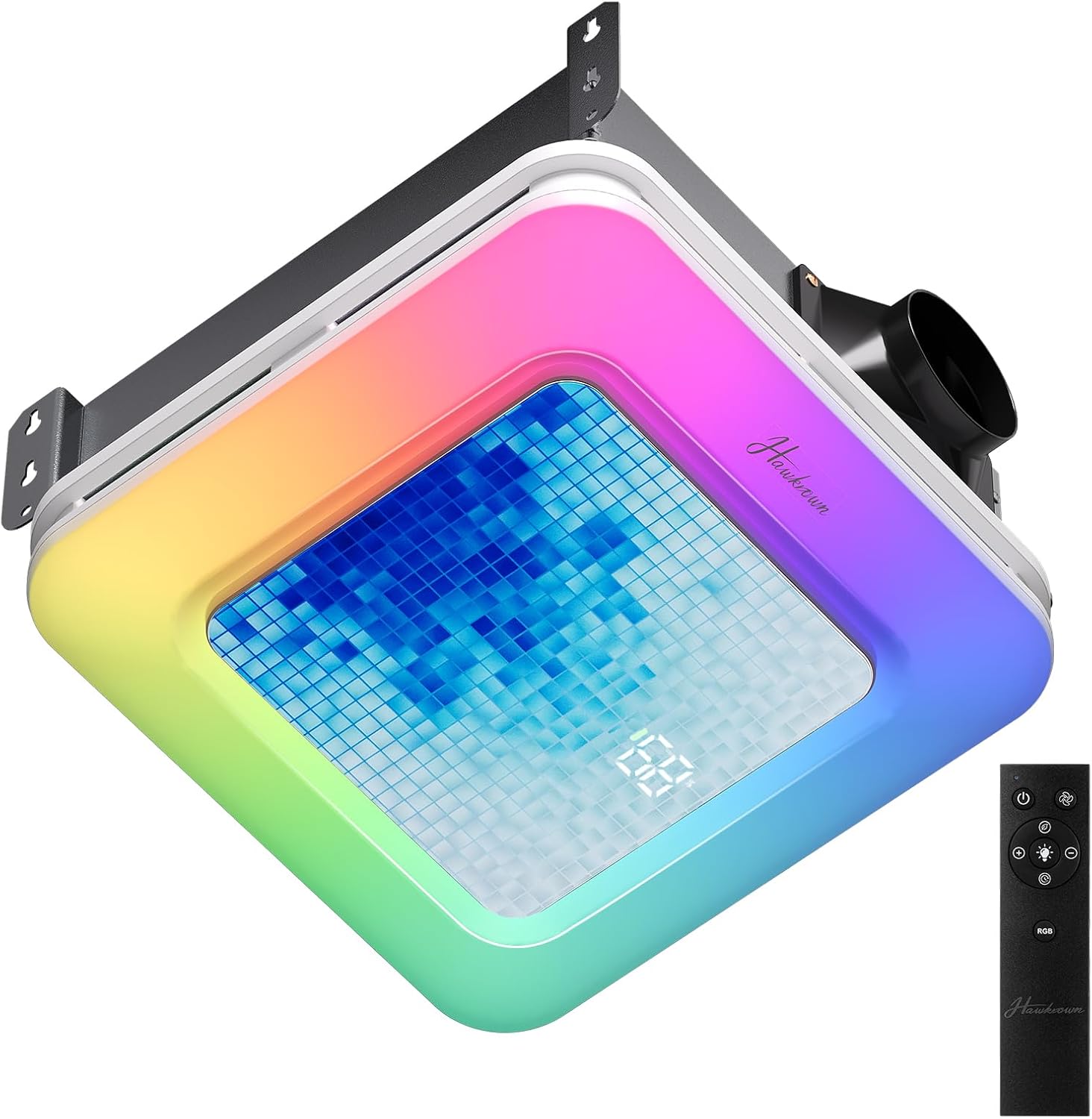 Bathroom Exhaust Fan with Light and Humidity Sensor for Comfort