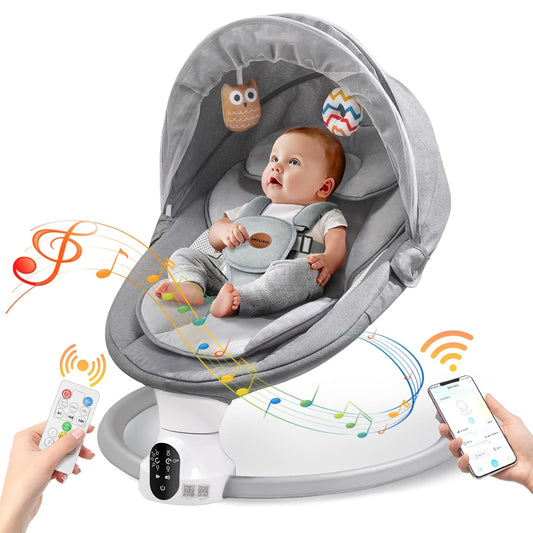 Smart Baby Swing: App-Controlled Sway & Soothe