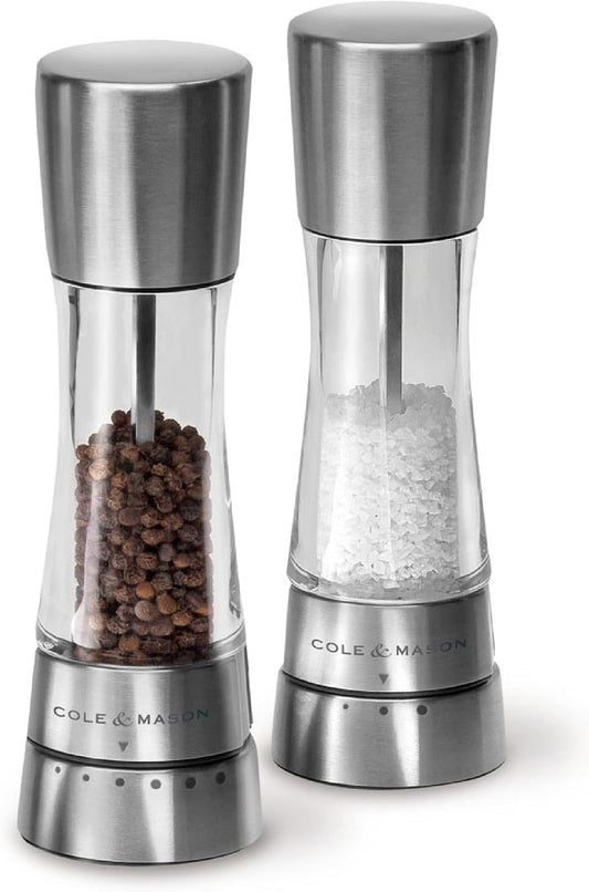 Cole & Mason Derwent Salt and Pepper Grinder Set for Cooking