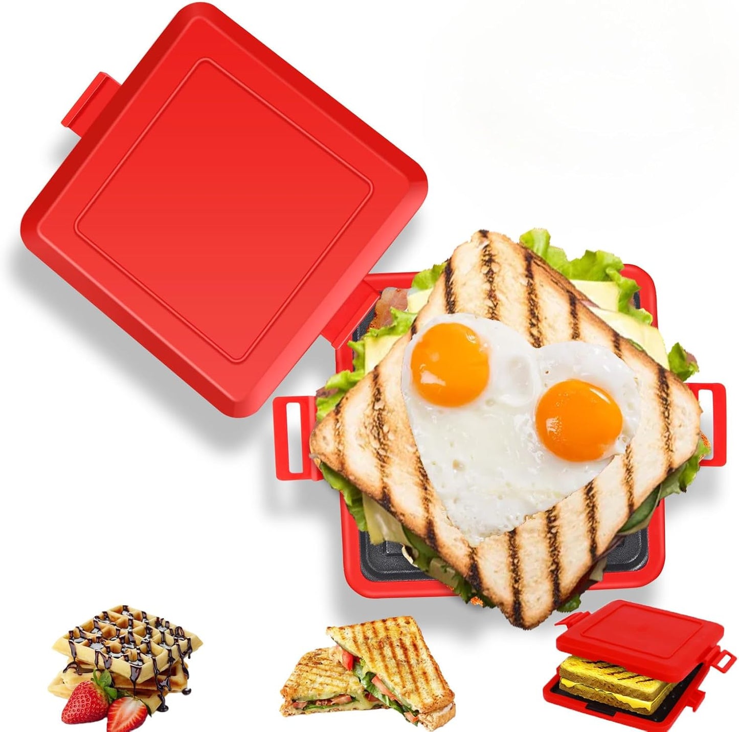 Fast Heat Microwave Toastie Maker - No Electricity needed!