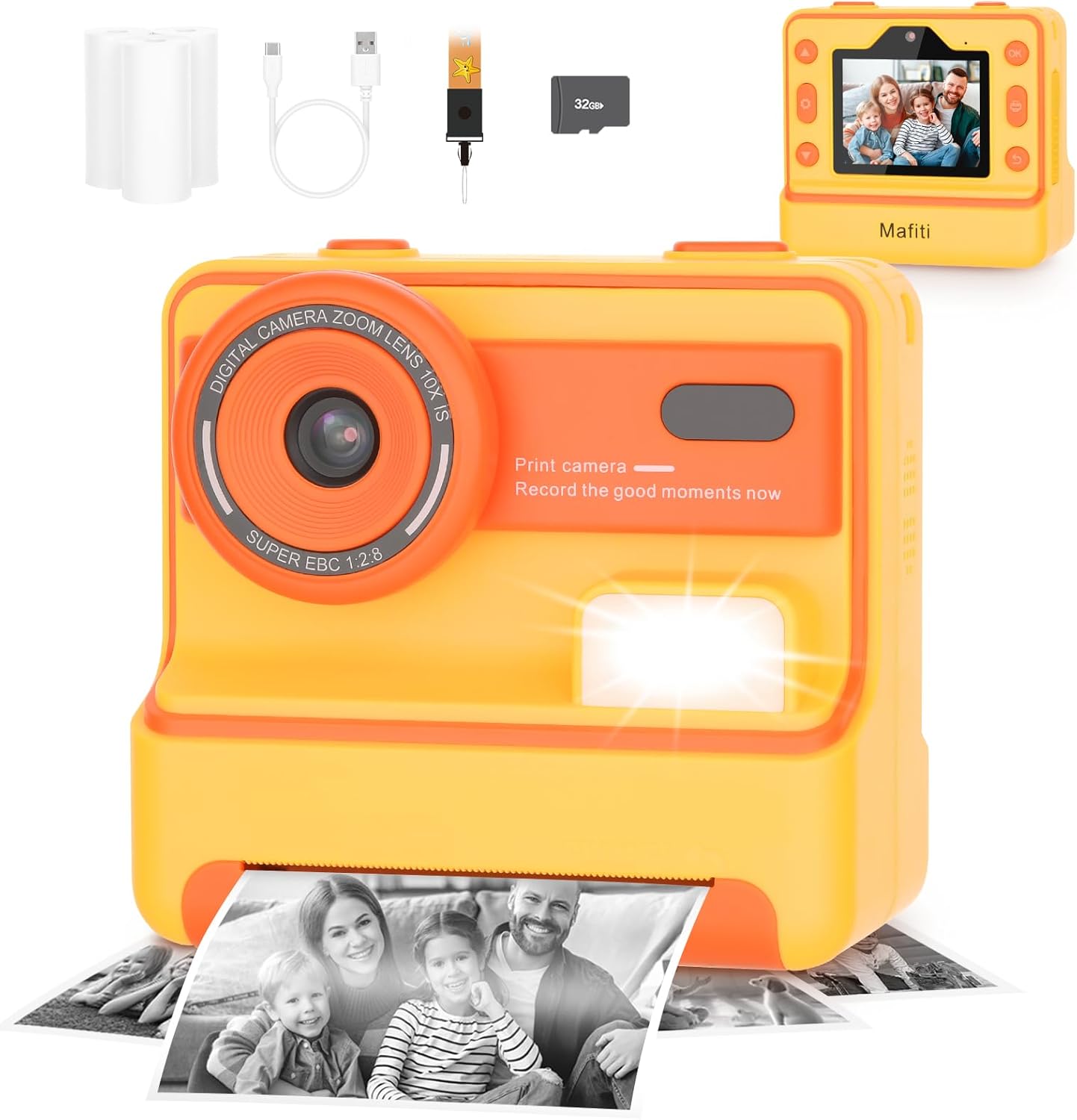 Instant Print Kids Camera - Selfie Fun!