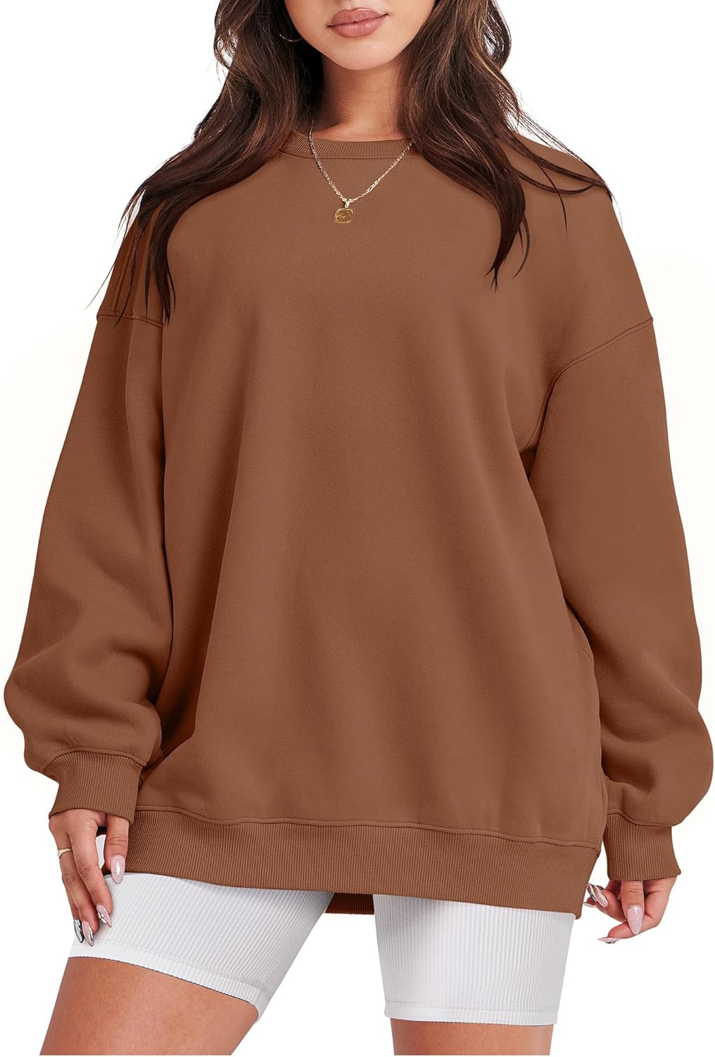 Oversized Sweatshirt for Women Crewneck Y2K Comfy Pullover